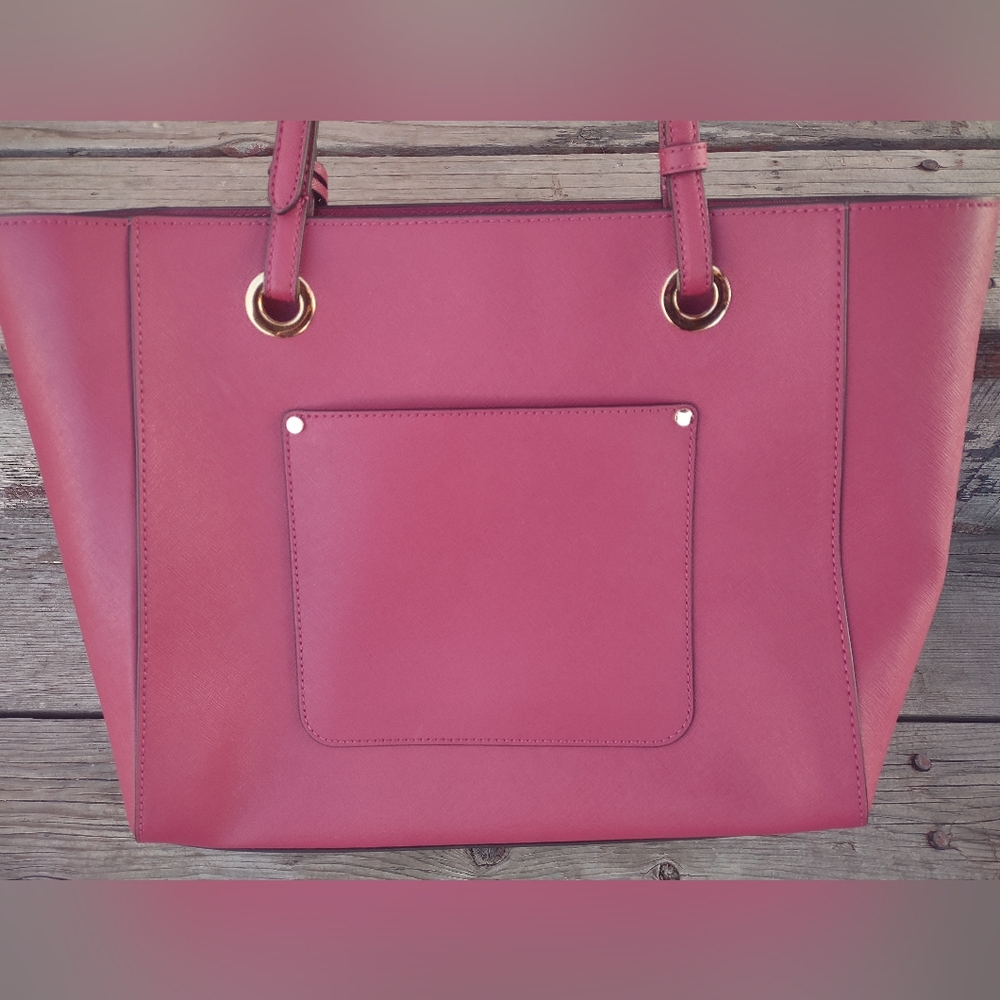 Michael Kors Walsh Berry Multifunctional Leather Medium Tote Purse New With Tags - Picture 4 of 16